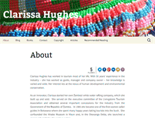 Tablet Screenshot of clarissahughes.com